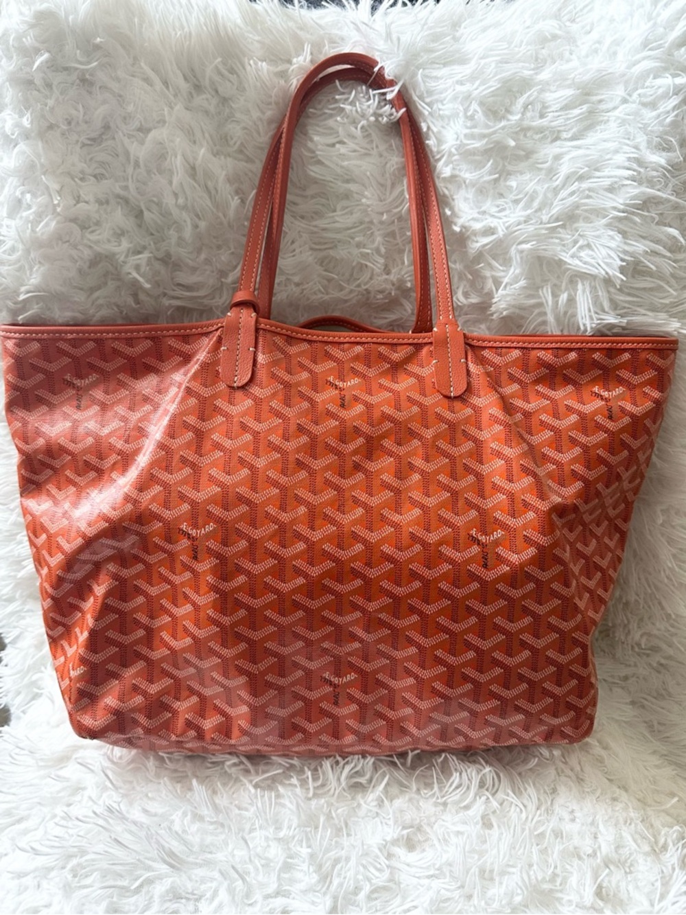 Goyard St. Louis PM Tote in Orange
